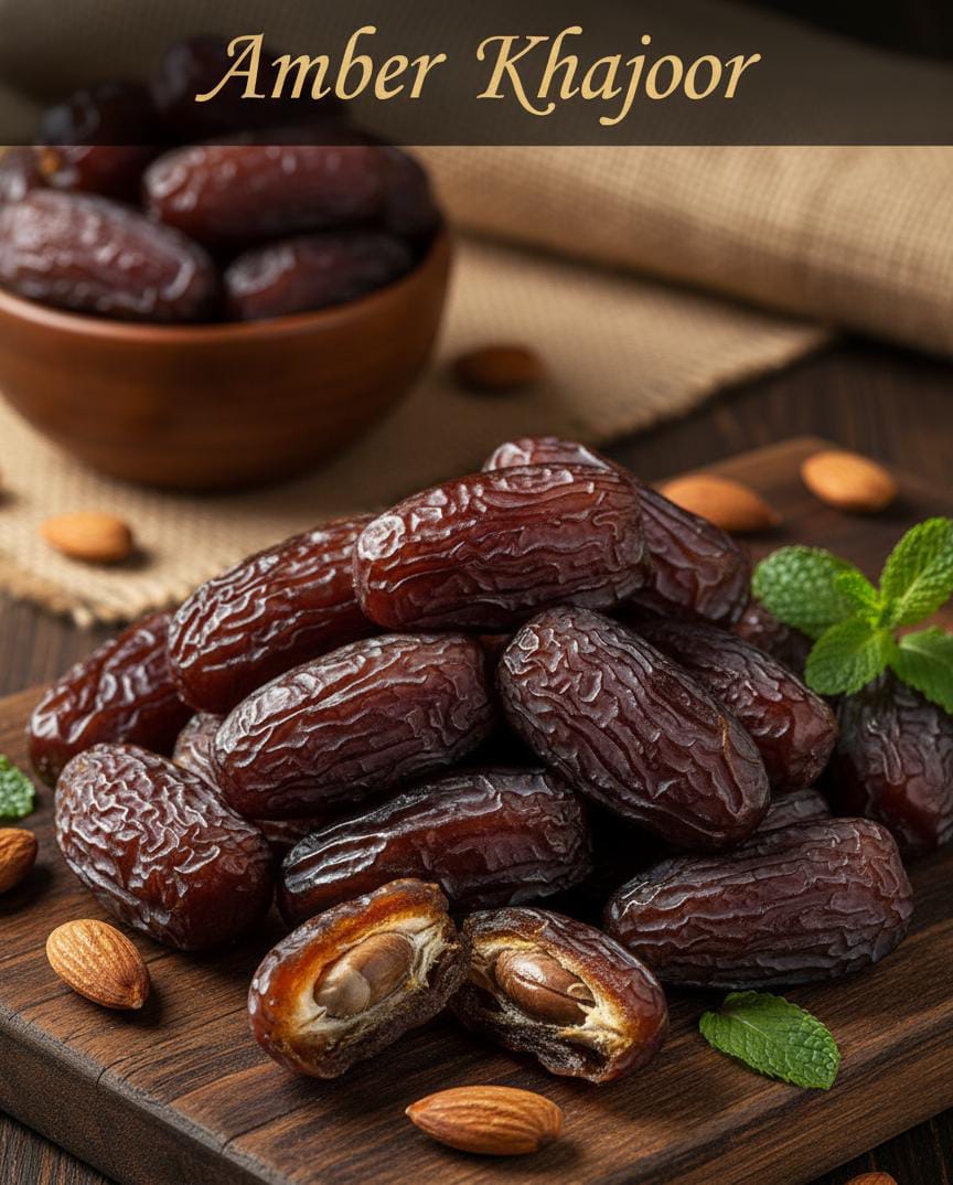 1KG Premium Amber Khajoor (Madinah Dates) - Exquisite Taste