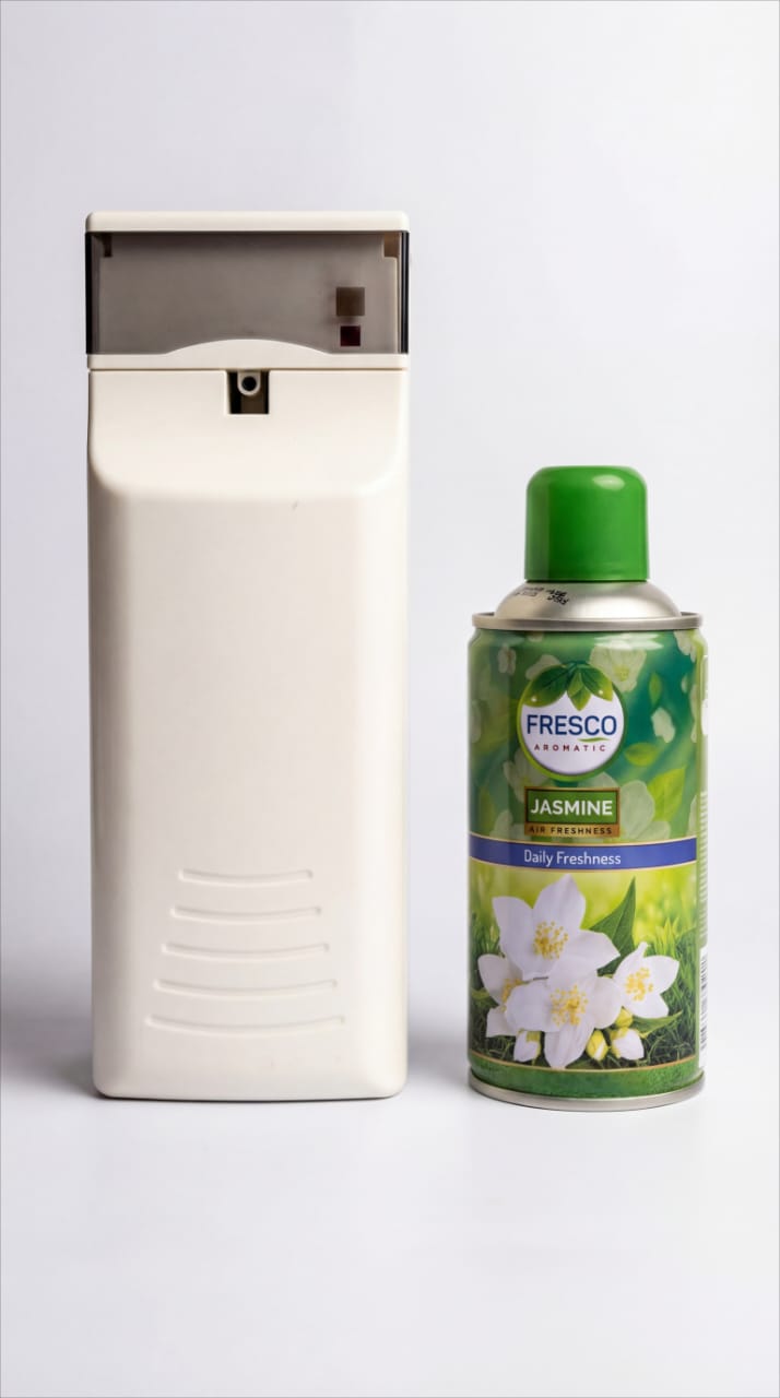 Fresco Automatic Room Spray Starter Kit | Jasmine Scent | Odor Neutralizer